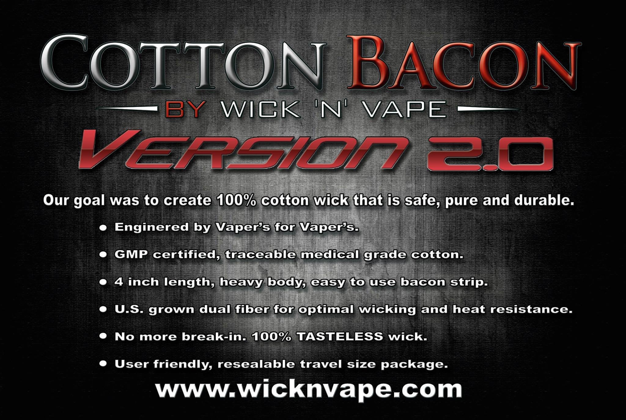 Wick 'N' Vape - Cotton Bacon V2.0